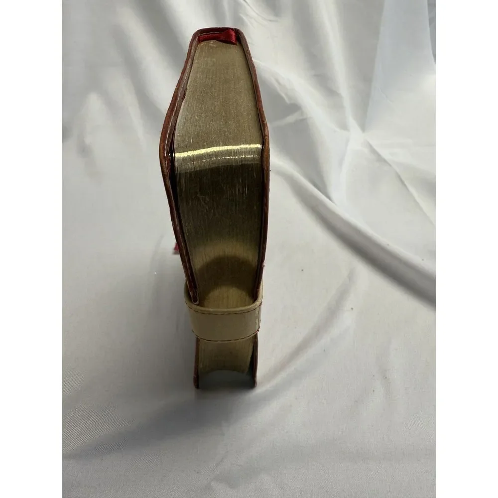 Holy BIBLE Todays TNIV Burgandy Ivory LEATHER 2005 Zondervan Magnetic‎ Closure
